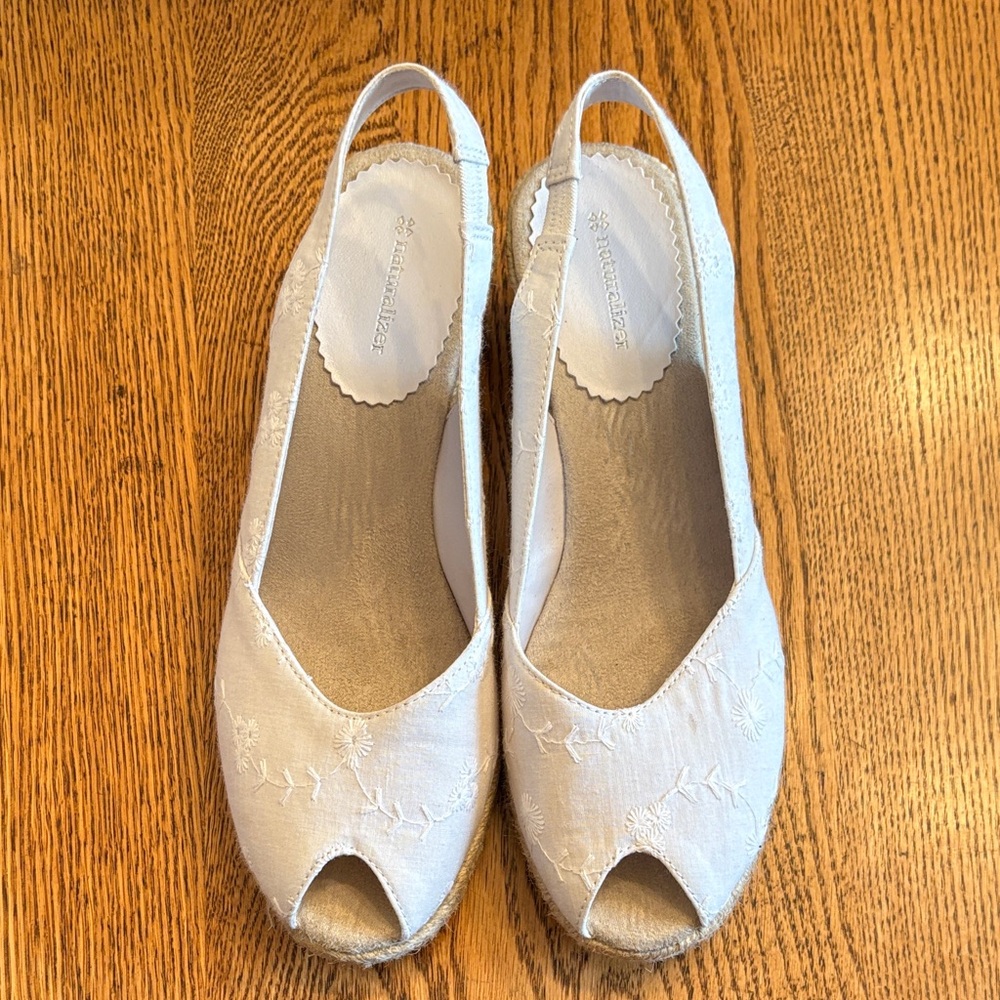 Naturalizer Cream Slingback Espadrilles